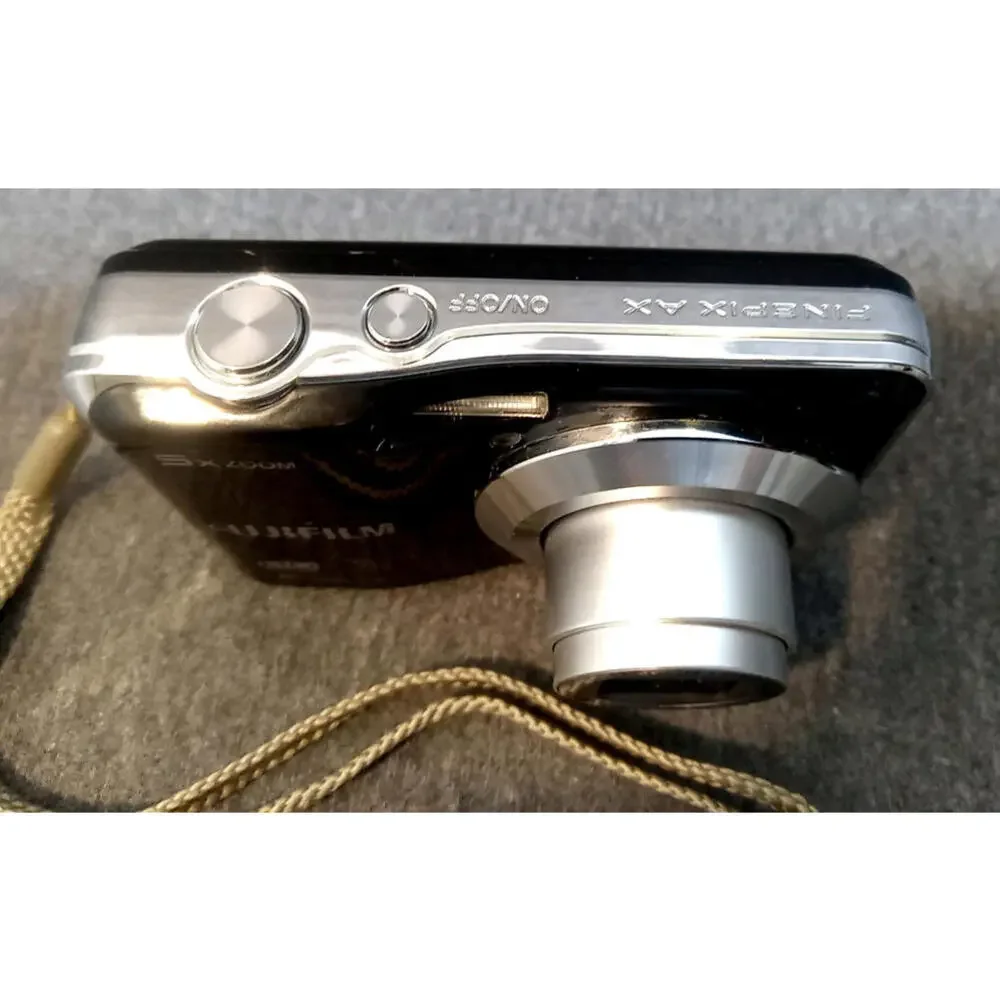 FujiFilm Digital Camera Black Silver 16 Mega Pixels 5x Zoom HD Movie PARTS ONLY